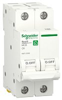 Выключатель автоматический Schneider Electric Resi9 2п 6A C 6кА 
